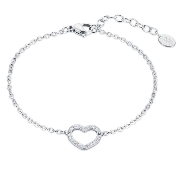 Bracelet Brand Woman Crystal love in Steel Cristallo 03BR039 - 03BR039